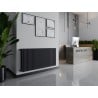 Mexen CH20 Hygiene radiator panel 900 x 1300 mm, side connection, 2002 W, anthracite - W420H-090-130-66