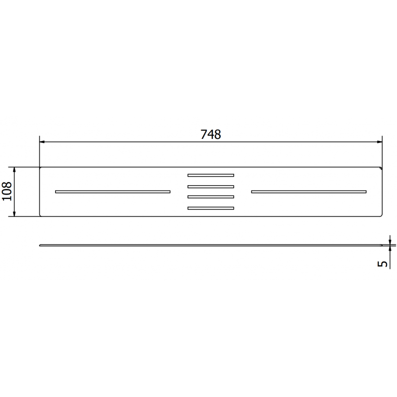 Mexen Toro bath screen for shower tray 170-200 cm, white - 43930020
