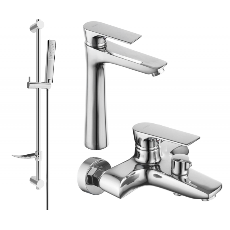 Mexen Axel DF72 bathtub set, Chrome - 73813DF72-00