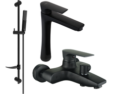 Mexen Axel DF72 bathtub set, Black 73813DF72-70