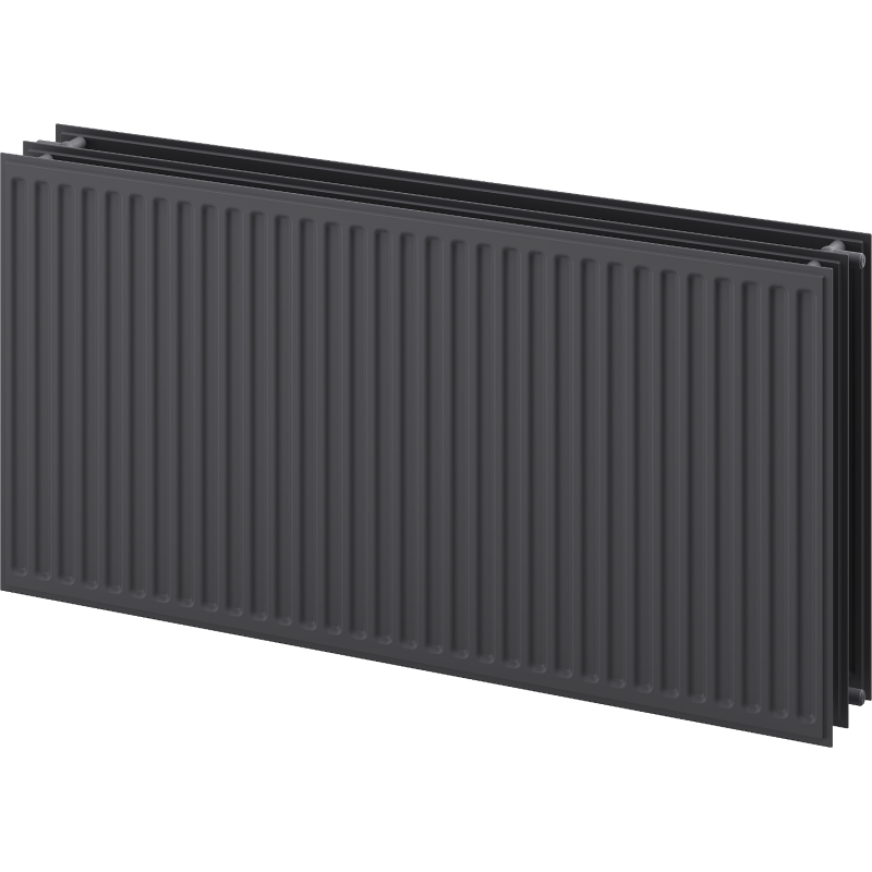 Mexen CH30 Hygiene flat panel radiator 300 x 2200 mm, side connection, 1919 W, anthracite - W430H-030-220-66