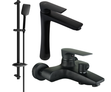 Mexen Axel DF62 bathtub set, Black - 73813DF62-70