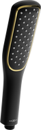 Mexen R-49 1-function shower handle, Black/Gold - 79549-75