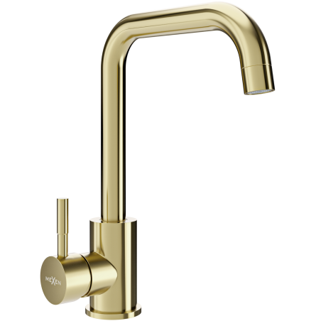 Mexen Modena kitchen tap, brushed gold - 671900-55