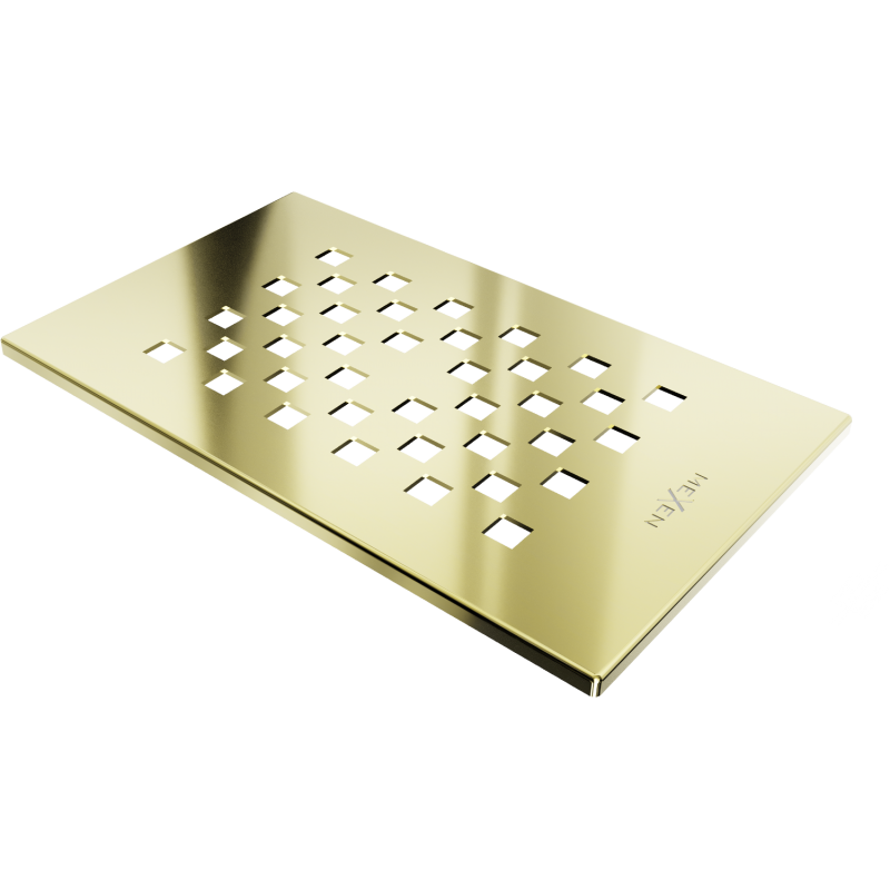 Mexen Hugo shower tray cover, gold - 42910050