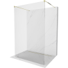 Mexen Kioto Free-standing Shower Wall 180 x 200 cm, Transparent 8 mm, Gold - 800-180-002-50-00