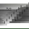 Mexen Kioto freestanding shower wall 115 x 200 cm, transparent 8 mm, black - 800-115-002-70-00