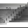 Mexen Kioto freestanding shower wall 160 x 200 cm, black pattern 8 mm, black - 800-160-002-70-70