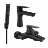 Mexen Axel R72 Bath Set, Black - 73803R72-70