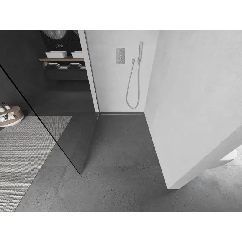 Mexen Kioto Walk-in Shower Screen 95 x 200 cm, Transparent 8 mm, Chrome - 800-095-101-01-00