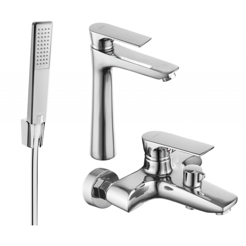 Mexen Axel R72 bathtub set, Chrome - 73813R72-00