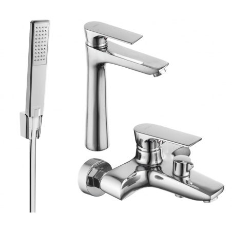 Mexen Axel R72 bathtub set, Chrome - 73813R72-00