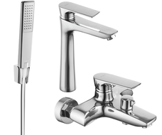 Mexen Axel R72 bath set, chrome - 73813R72-00