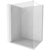 Mexen Kioto Walk-in Shower Screen 65 x 200 cm, Transparent 8 mm, White - 800-065-101-20-00