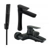 Mexen Axel R72 bath set, black - 73813R72-70