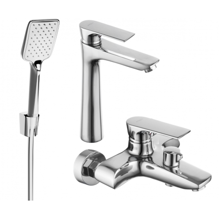 Mexen Axel R62 bathtub set, Chrome - 73813R62-00