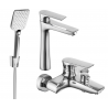 Mexen Axel R62 bath set, chrome - 73813R62-00