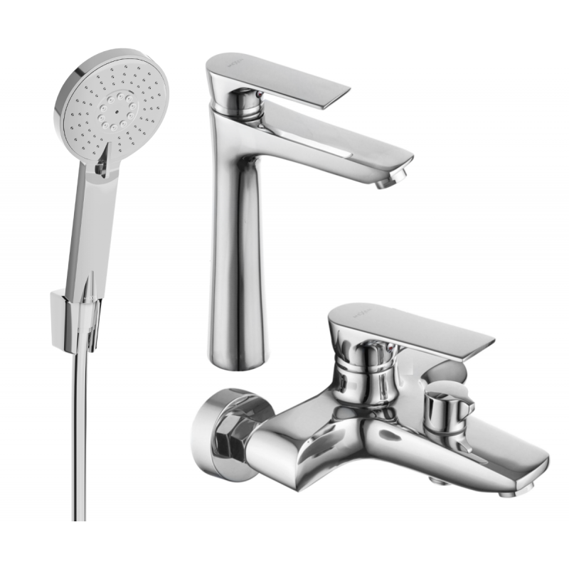 Mexen Axel R40 bathtub set, Chrome - 73813R40-00
