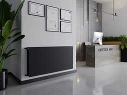 Mexen CHF20 Hygiene Flat panel radiator 300 x 800 mm, side connection, 454 W, anthracite - W420HF-030-080-66