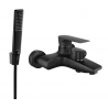 Mexen Axel R72 bathtub mixer tap with shower head, Black - 7383R72-70