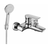 Mexen Axel R40 bathtub mixer tap with shower head, Chrome - 7383R40-00
