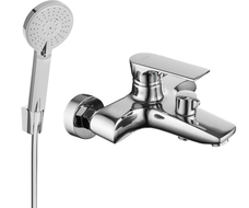 Mexen Axel R40 bathtub mixer tap with shower head, Chrome - 7383R40-00
