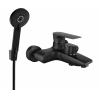 Mexen Axel R40 bath mixer with shower set, black - 7383R40-70