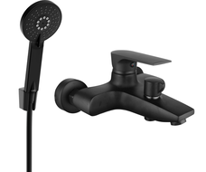 Mexen Axel R40 bath mixer with shower set, black - 7383R40-70