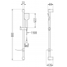 Mexen Caro DF62 bathtub set, Chrome - 746603DF62-00