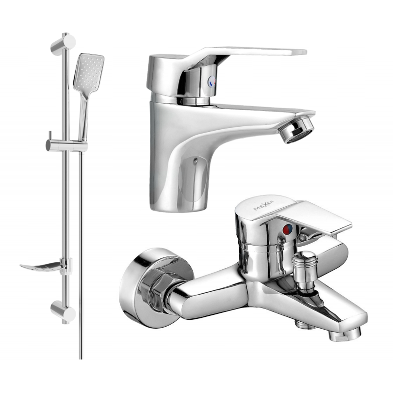 Mexen Caro DF62 bathtub set, Chrome - 746603DF62-00