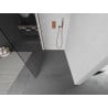 Mexen Kioto Walk-in Shower Wall 55 x 200 cm, Transparent 8 mm, Rose Gold - 800-055-101-60-00