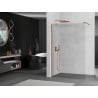Mexen Kioto Walk-in Shower Wall 55 x 200 cm, Transparent 8 mm, Rose Gold - 800-055-101-60-00