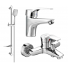Mexen Caro DF72 bath set, chrome - 746603DF72-00