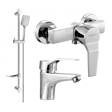 Mexen Caro DF62 shower set, Chrome - 746604DF62-00