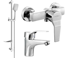Mexen Caro DF62 shower set, Chrome - 746604DF62-00