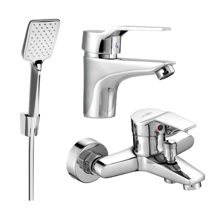 Mexen Caro R62 bath set, chrome - 746603R62-00