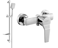 Mexen Caro DF62 shower mixer tap with shower head, Chrome - 74664DF62-00