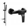 Mexen Caro DF72 shower mixer tap with shower head, Black - 74664DF72-70