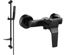 Mexen Caro DF72 shower mixer tap with shower head, Black - 74664DF72-70