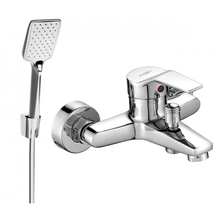 Mexen Caro R62 bath tap with shower set, chrome - 74663R62-00