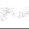 Mexen Caro R72 bathtub mixer tap with shower head, Chrome - 74663R72-00