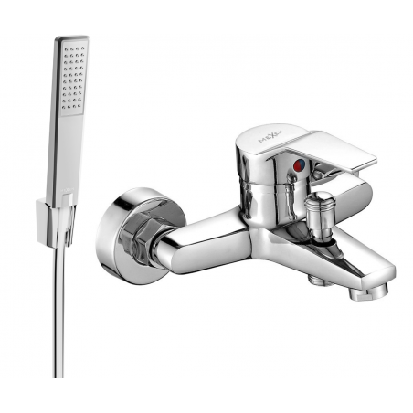 Mexen Caro R72 bathtub mixer tap with shower head, Chrome - 74663R72-00