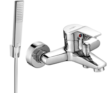 Mexen Caro R72 bathtub faucet with shower set, chrome - 74663R72-00