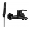Mexen Caro R72 bathtub mixer tap with shower head, Black - 74663R72-70
