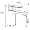 Mexen Cetus DQ77 bath set, chrome - 744303DQ77-00