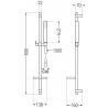 Mexen Cetus DQ77 bath set, chrome - 744303DQ77-00