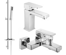 Mexen Cetus DQ77 bath set, chrome - 744303DQ77-00