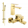 Mexen Cetus DQ77 bath set, gold - 744303DQ77-50