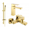 Mexen Cetus DQ77 bathtub set, Gold - 744303DQ77-50