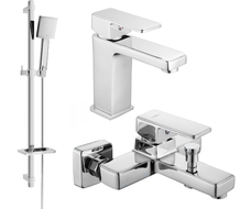 Mexen Cetus DQ45 bathtub set, Chrome - 744303DQ45-00